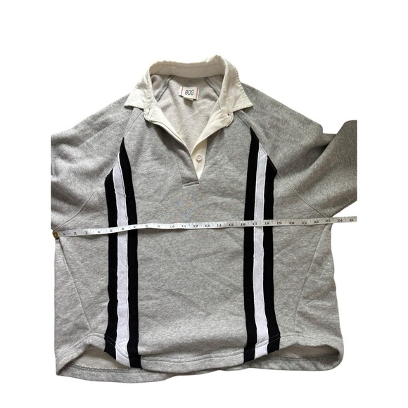 BDG Hailey Henley In Gray Academia School Teacher Pullover Sweatshirt Size Small - Picture 4 of 7